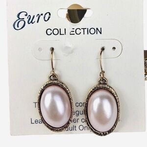 PINK PEARL Drop EARRINGS #346